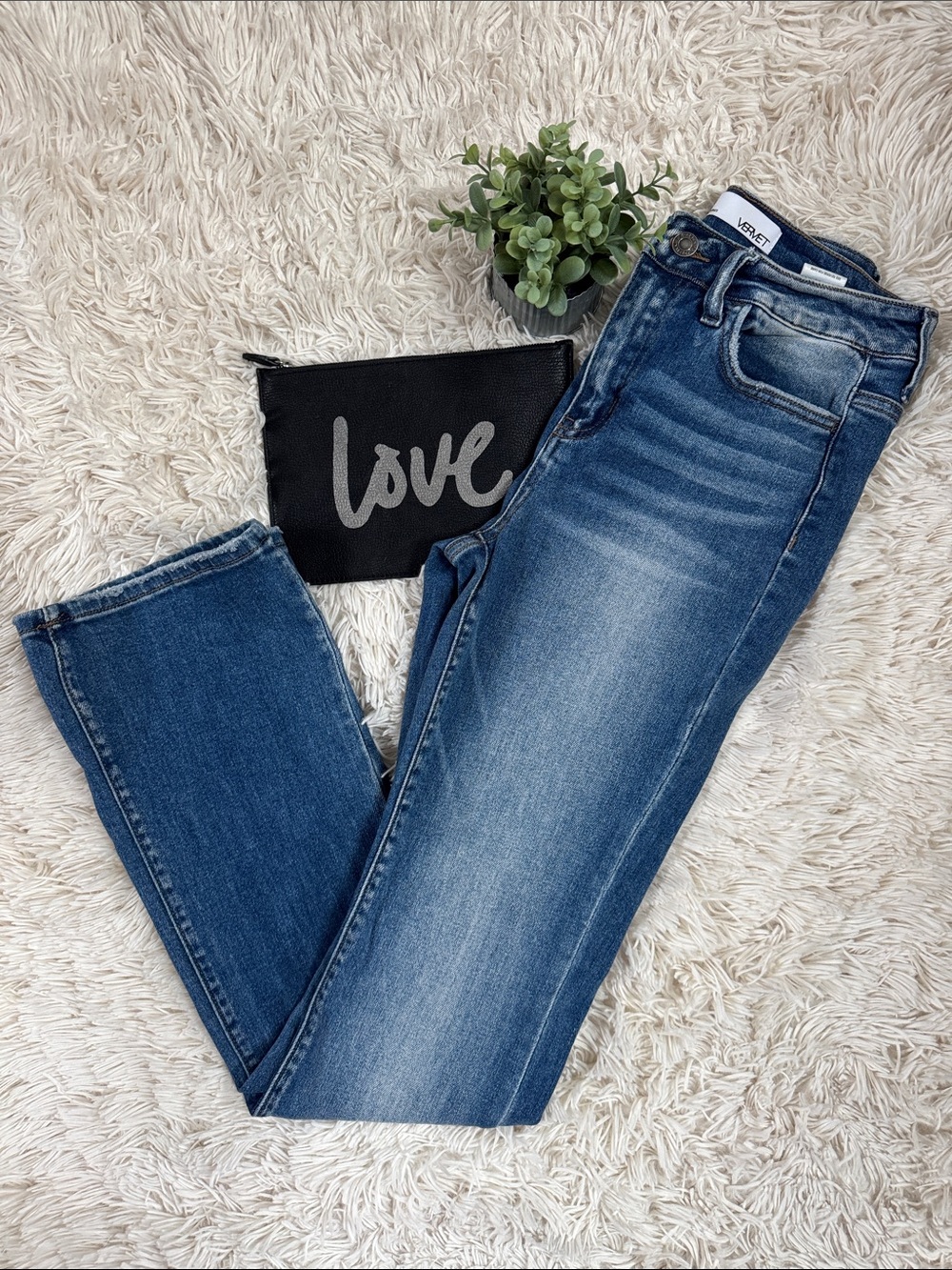 Vervet Bootcut Jeans 💗 Dark Blue